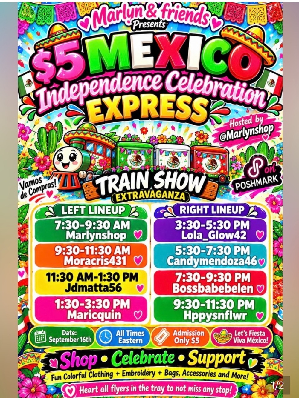 $5 Mexico Independence Day Celebration Express Train Show 🇲🇽🌮🥳